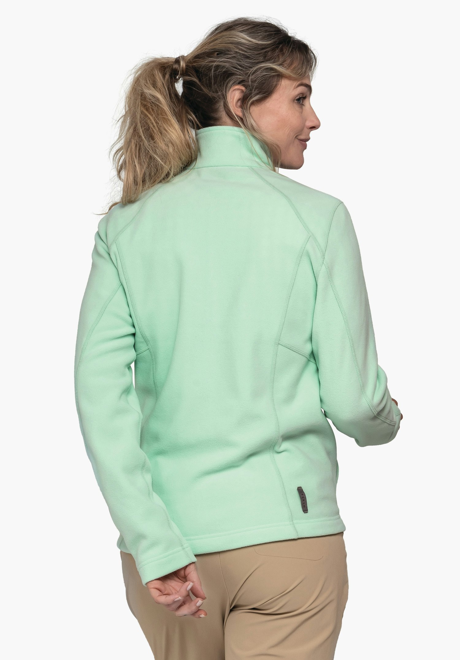 Fleece jacket with high wearing comfort