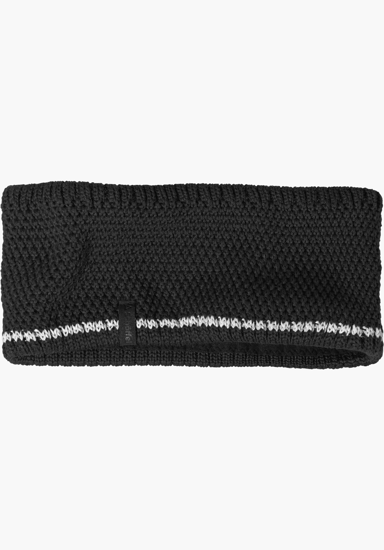 Warming knitted headband for hikes