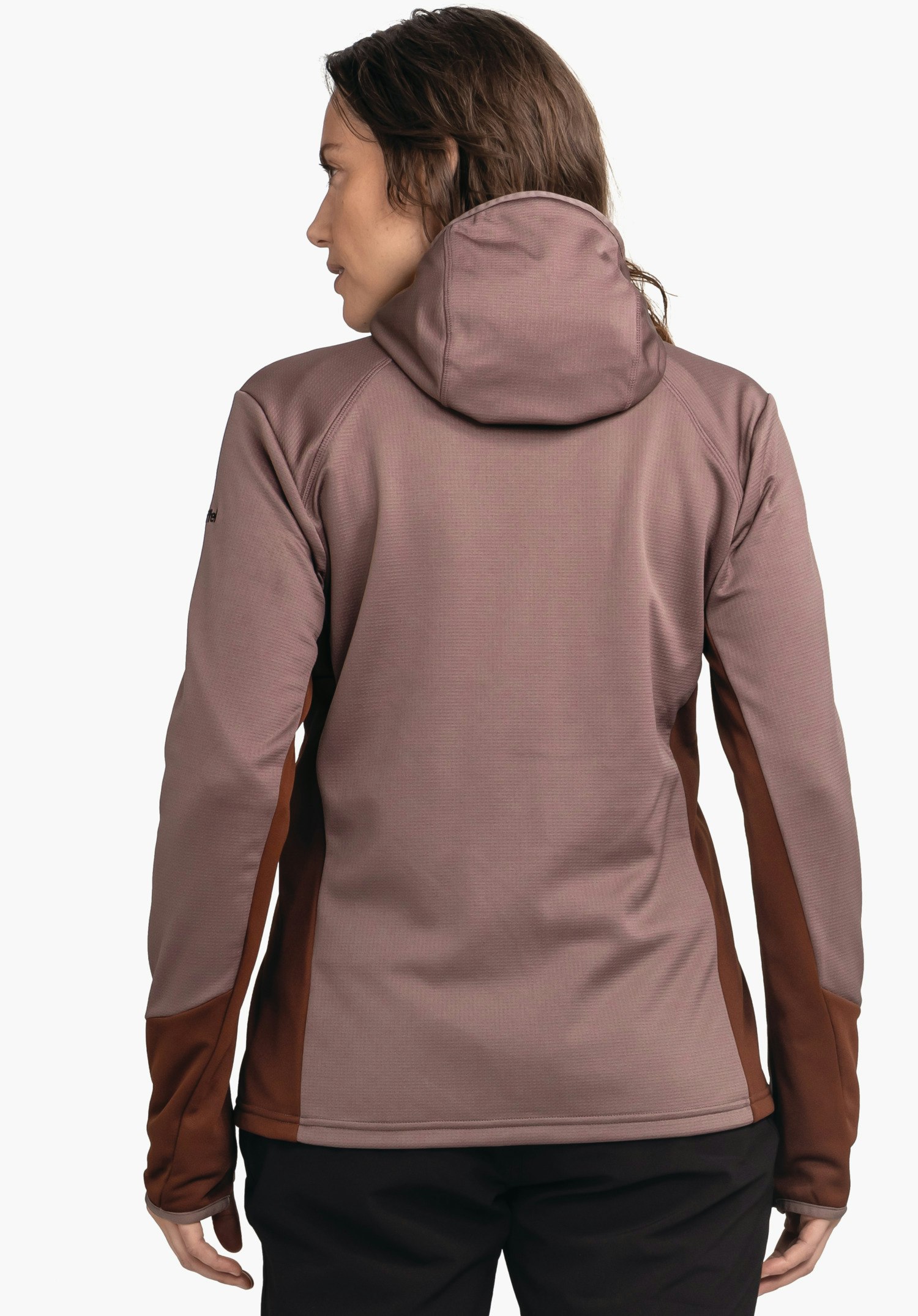 Fleece hoody with maximum freedom of movement