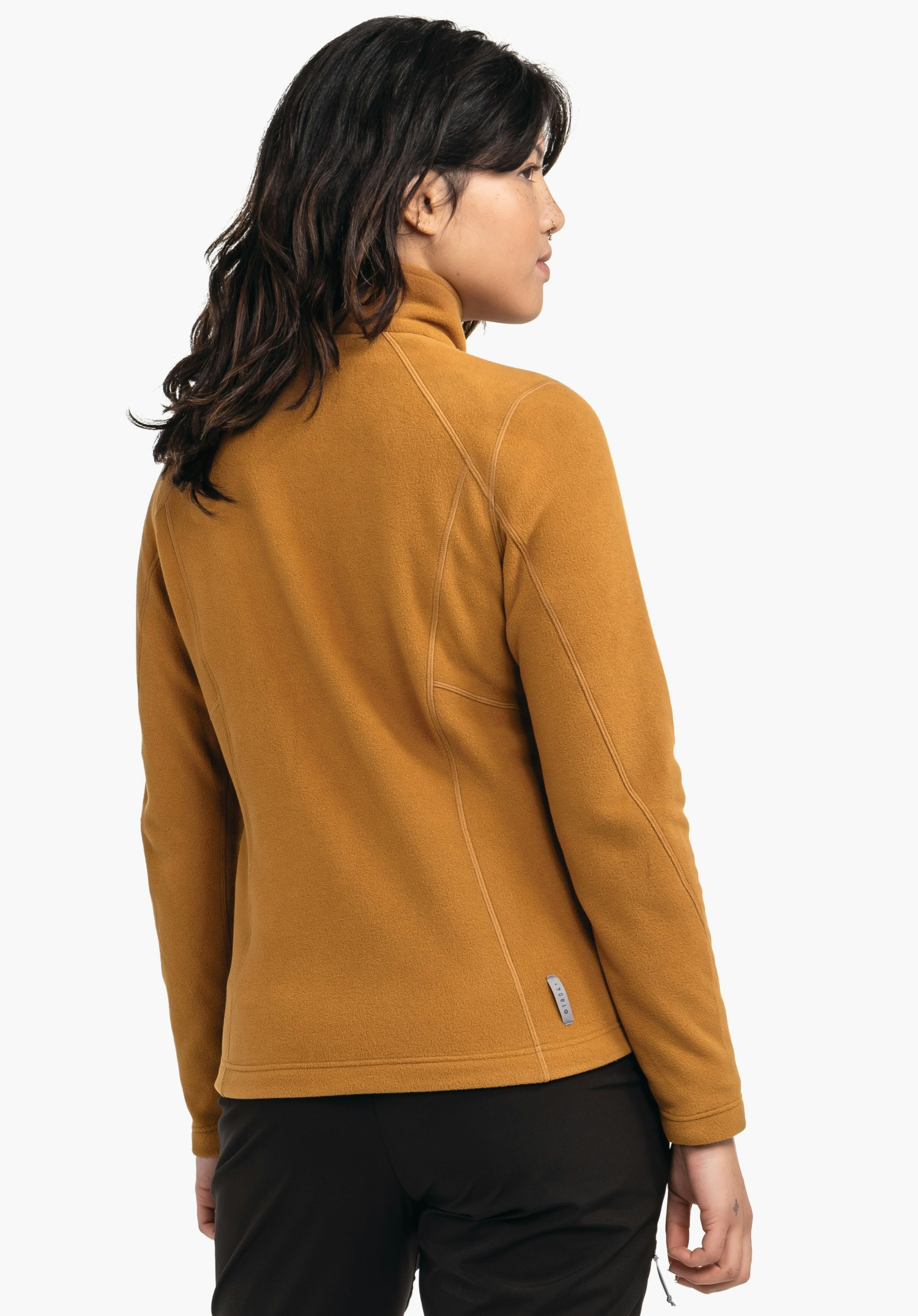 Fleece jacket with high wearing comfort