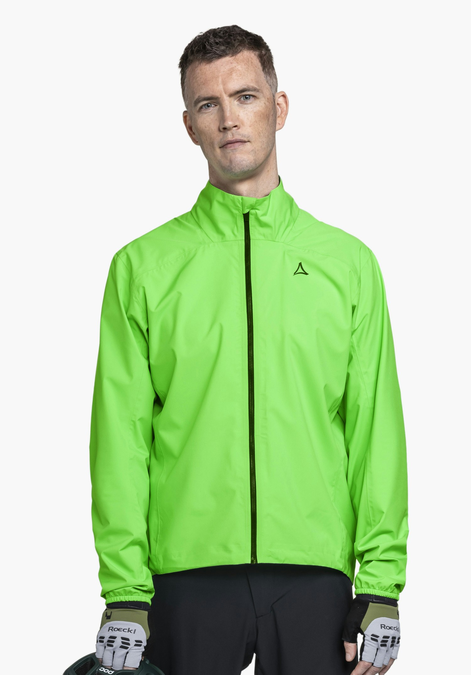 Compact bike rain jacket