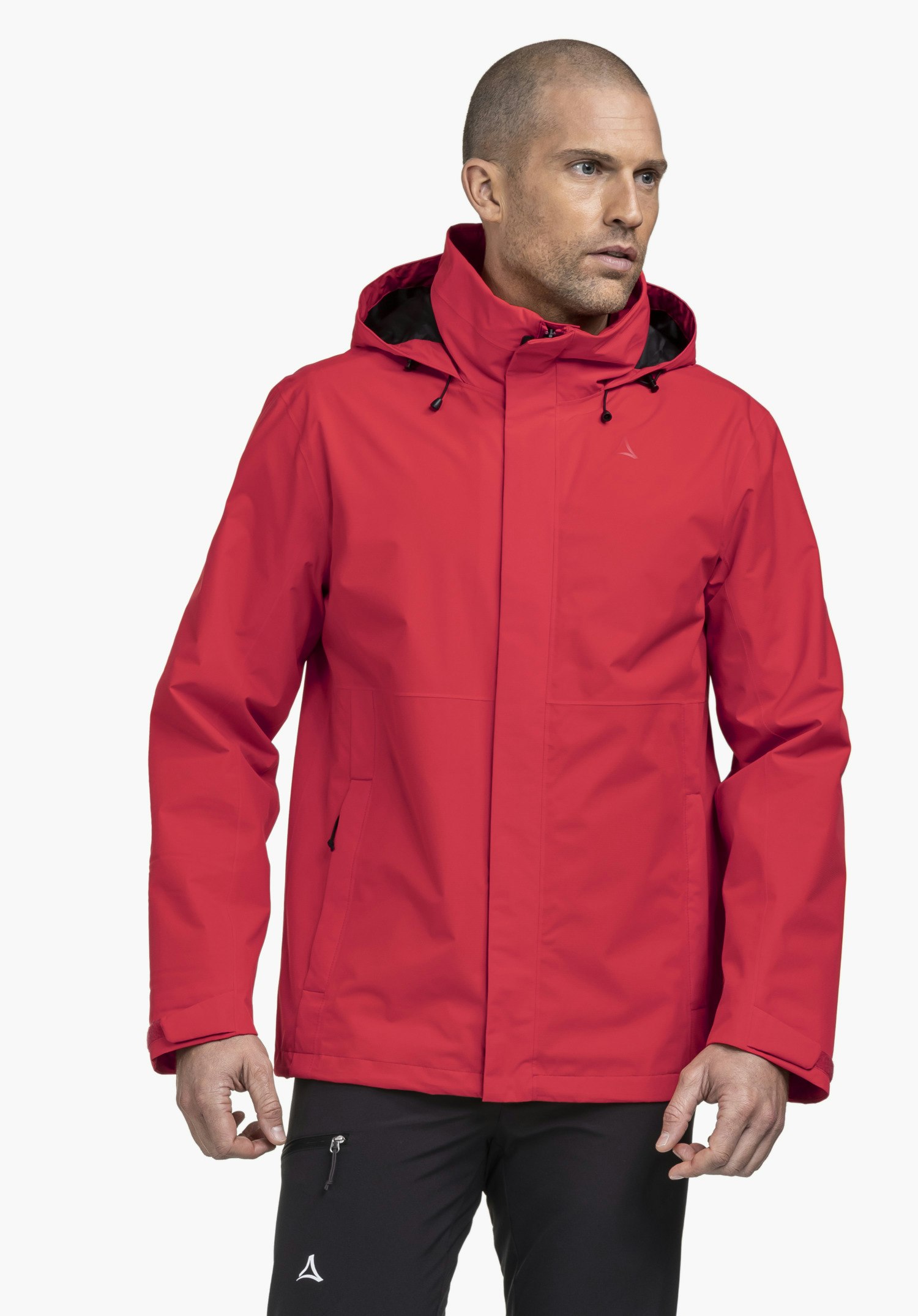Robust, wind- and waterproof rain jacket