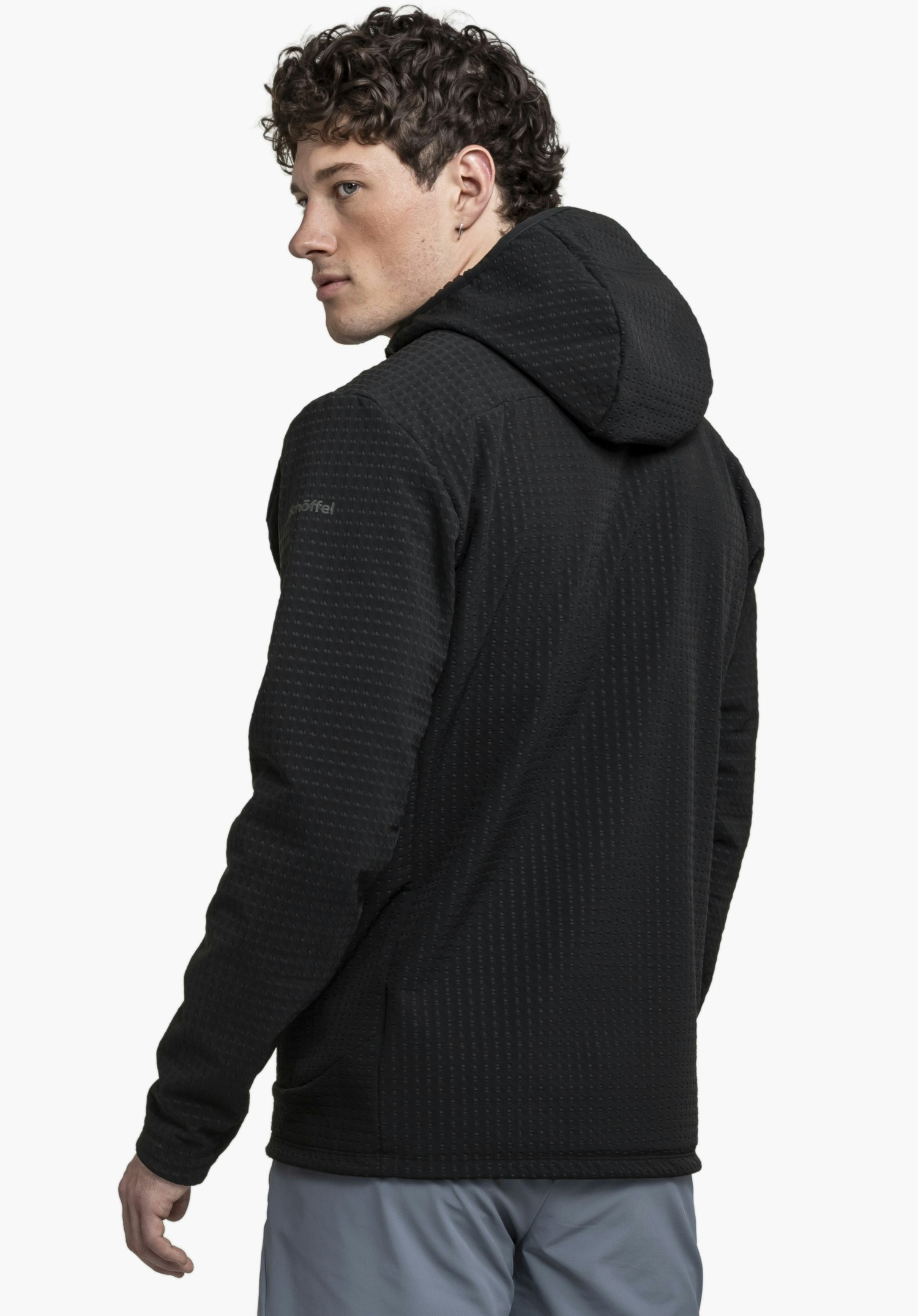 Functional fleece hoody with hood