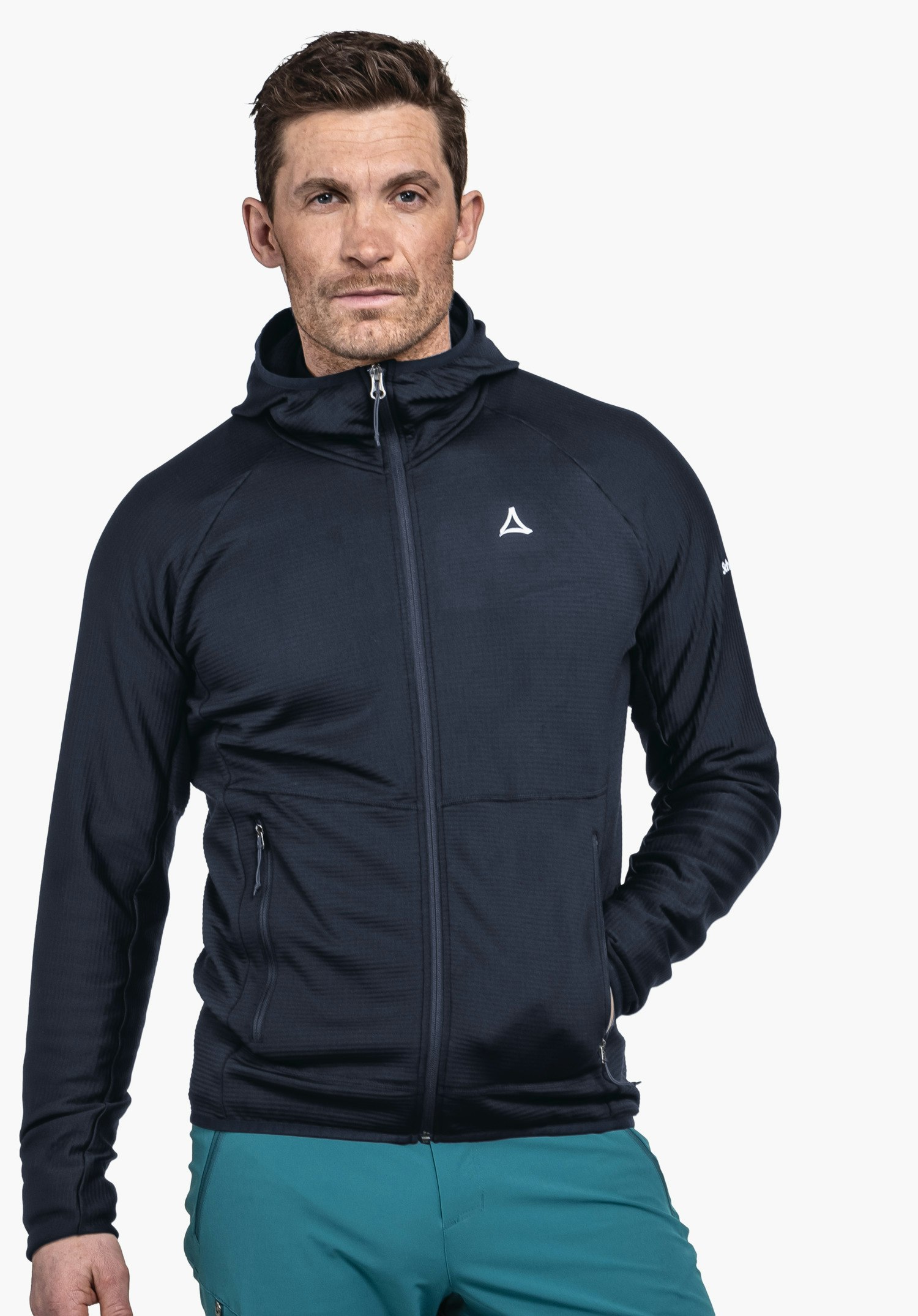 Fleece hoody for sporty hikes