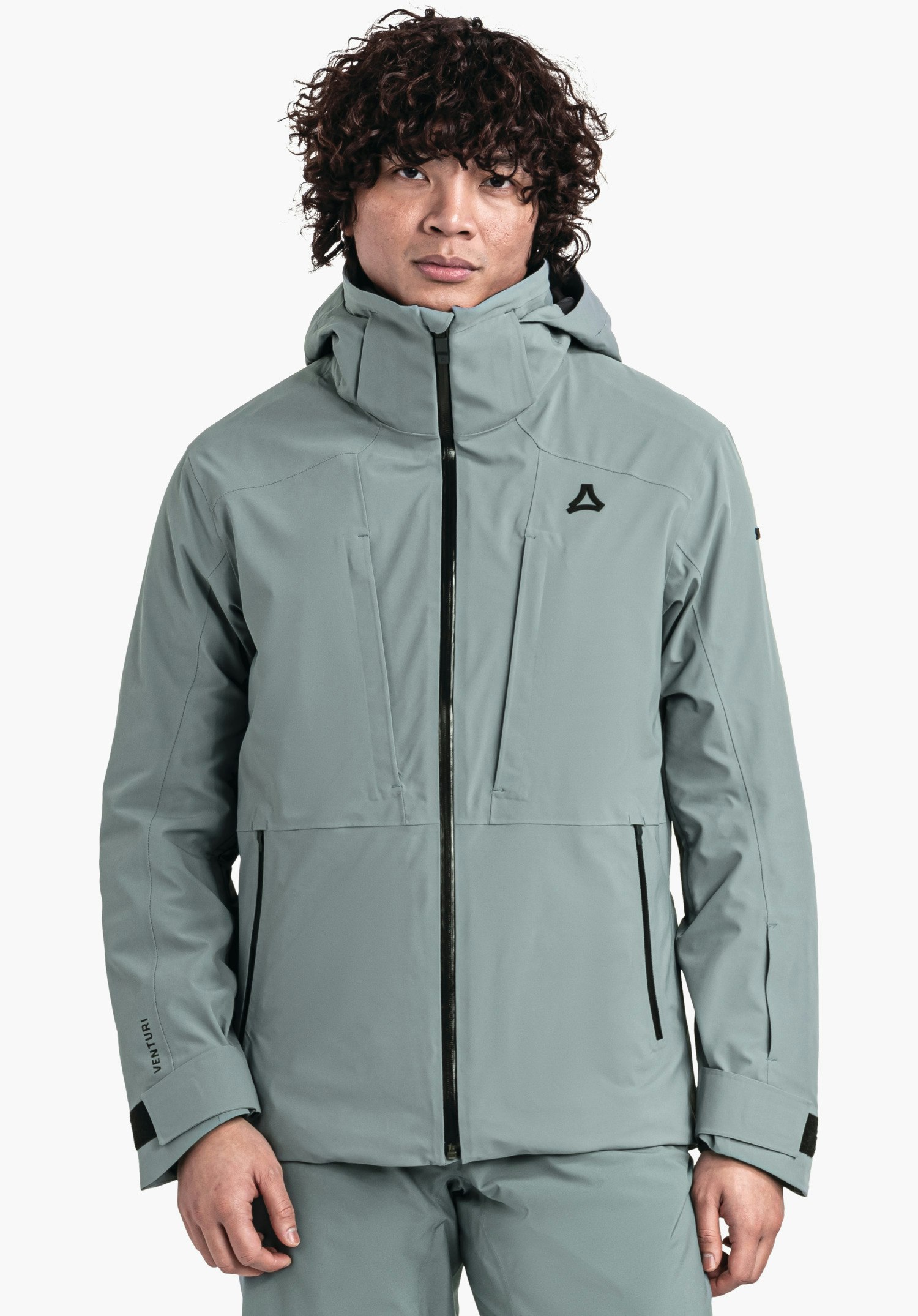 Unpadded layering ski jacket with lining