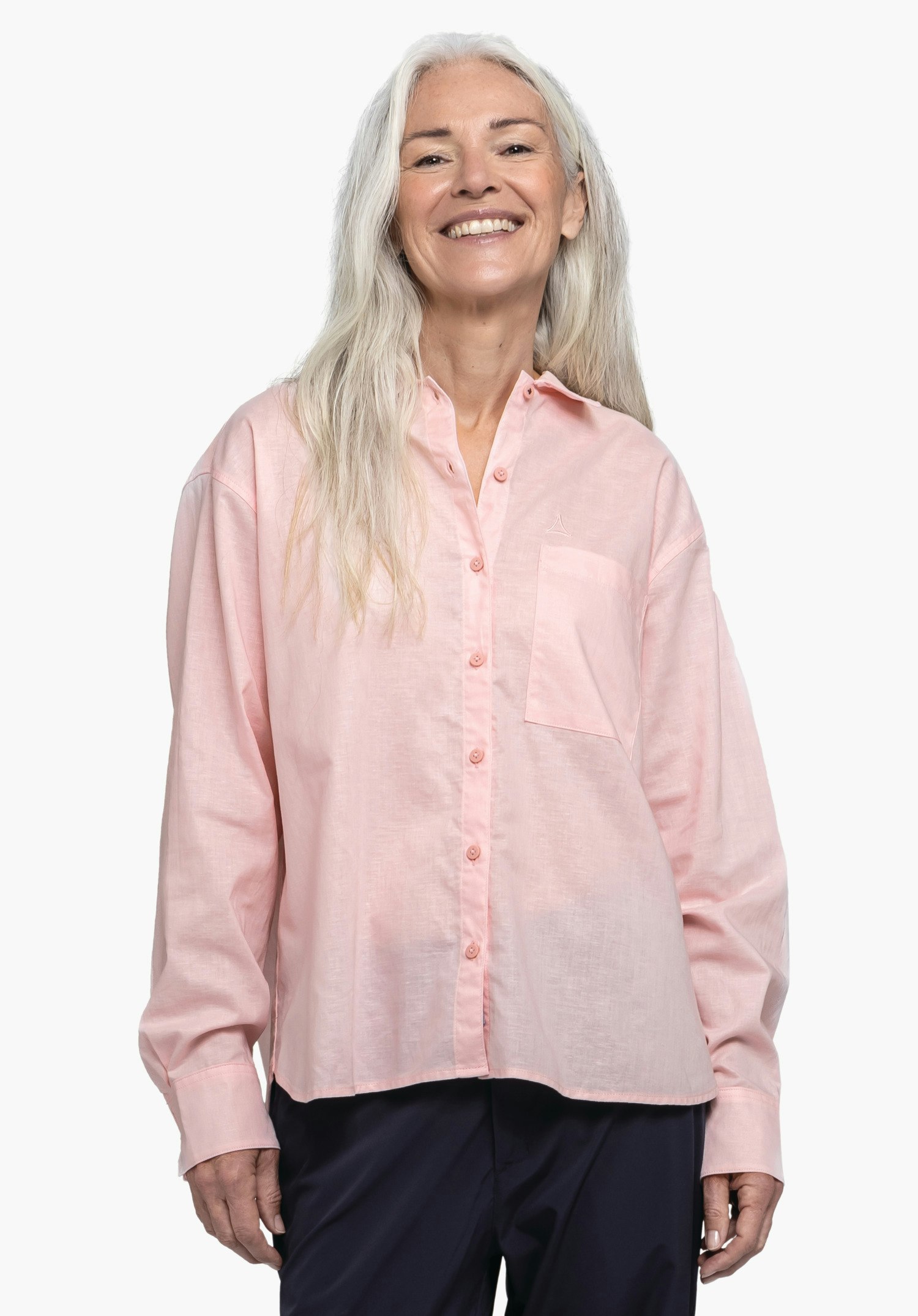Summery oversize shirt blouse