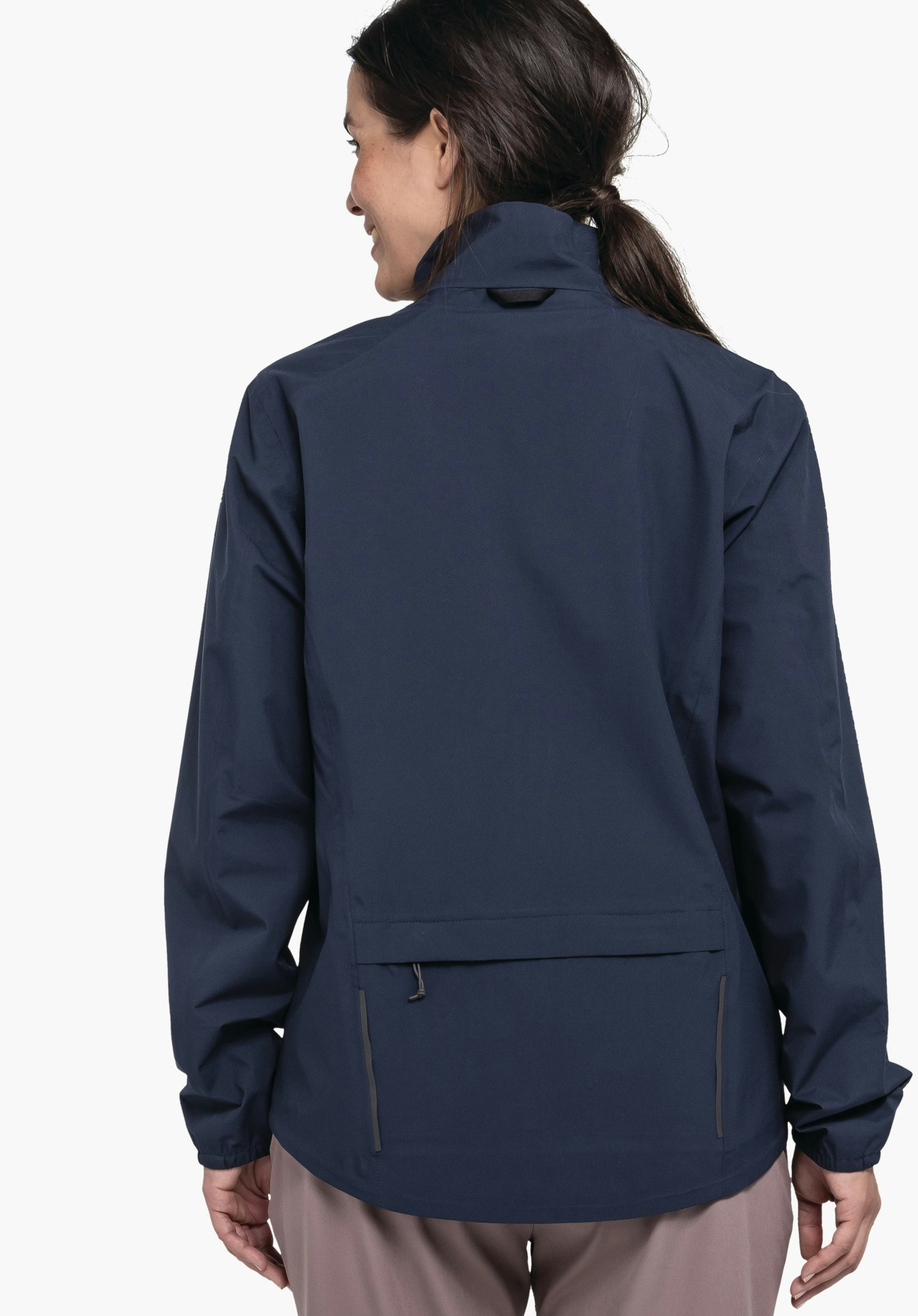 Compact bike rain jacket