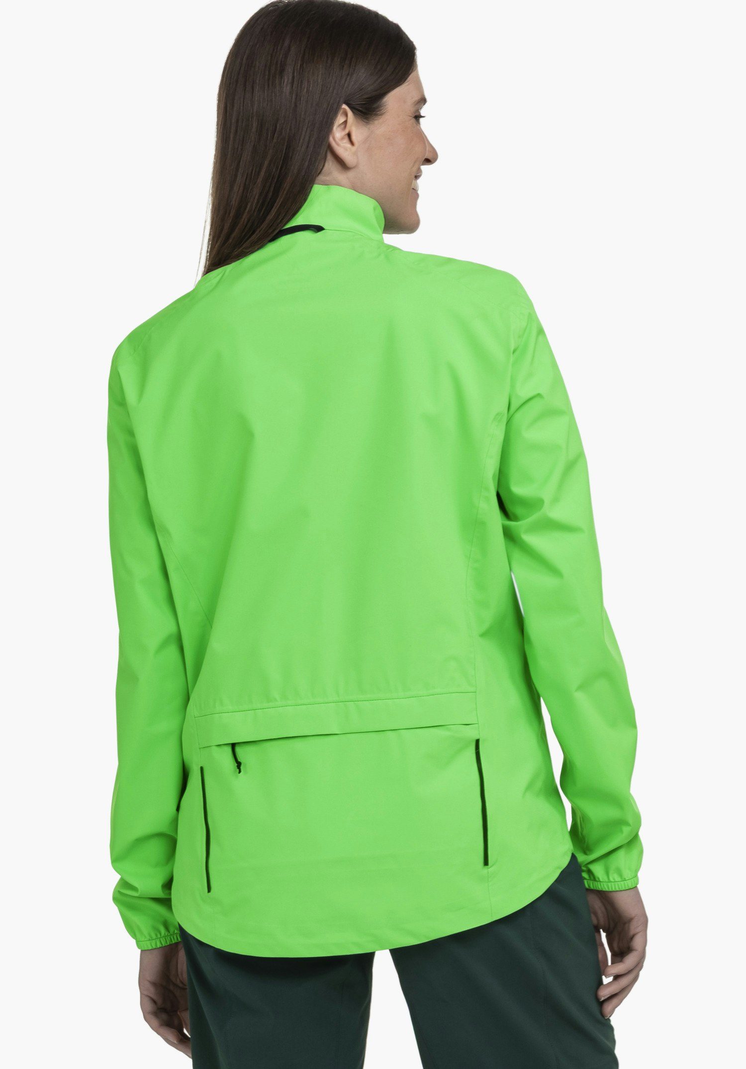 Compact bike rain jacket