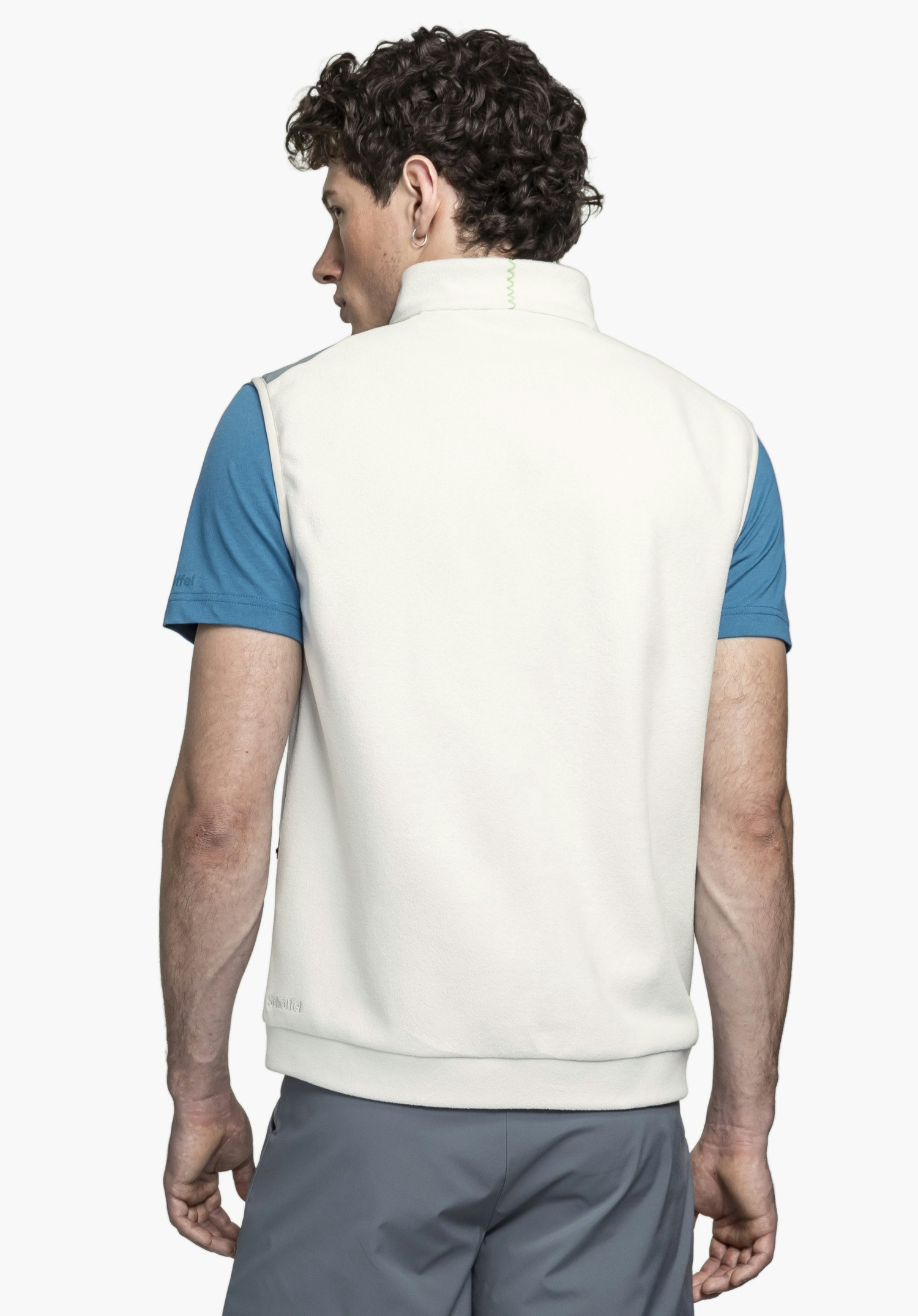 Soft microfleece vest with stretch