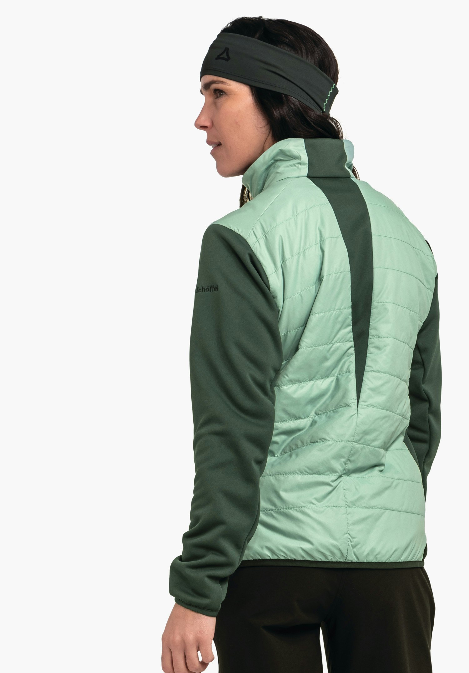 Compressible windproof hybrid jacket