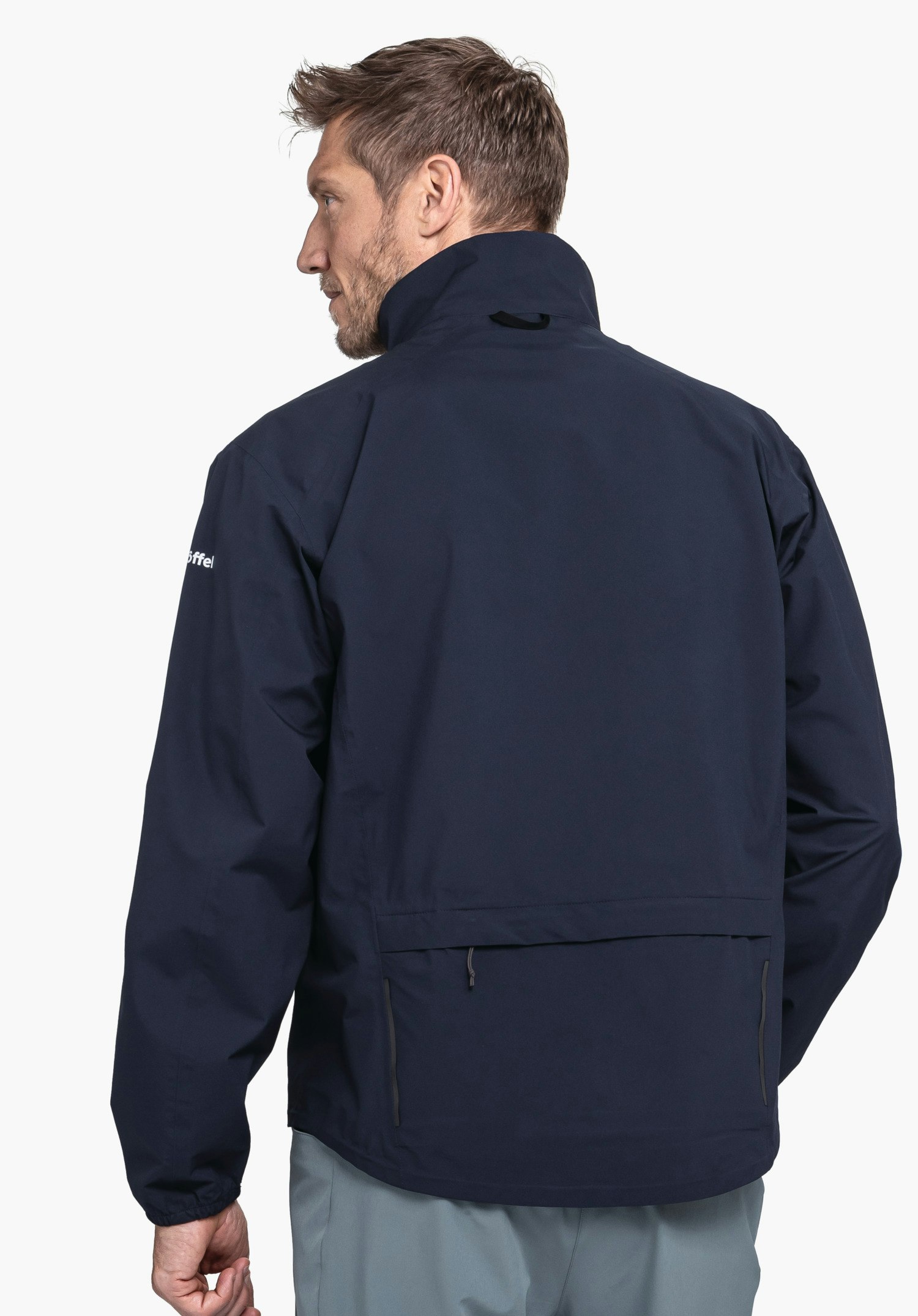 Compact bike rain jacket