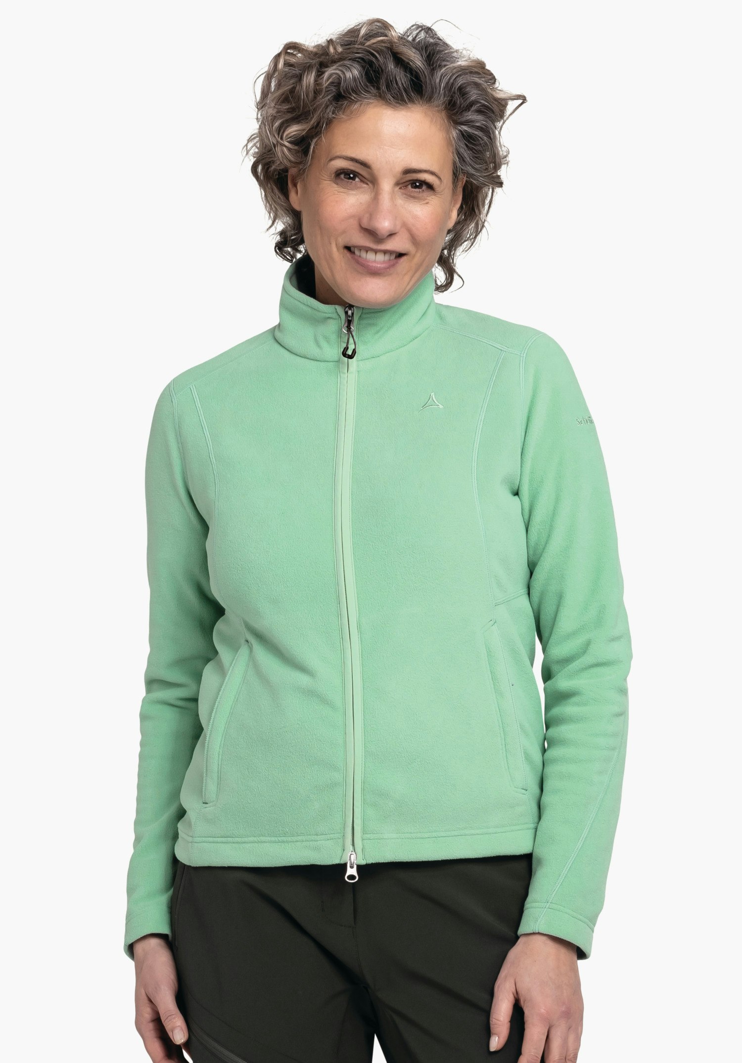 Fleece jacket with high wearing comfort