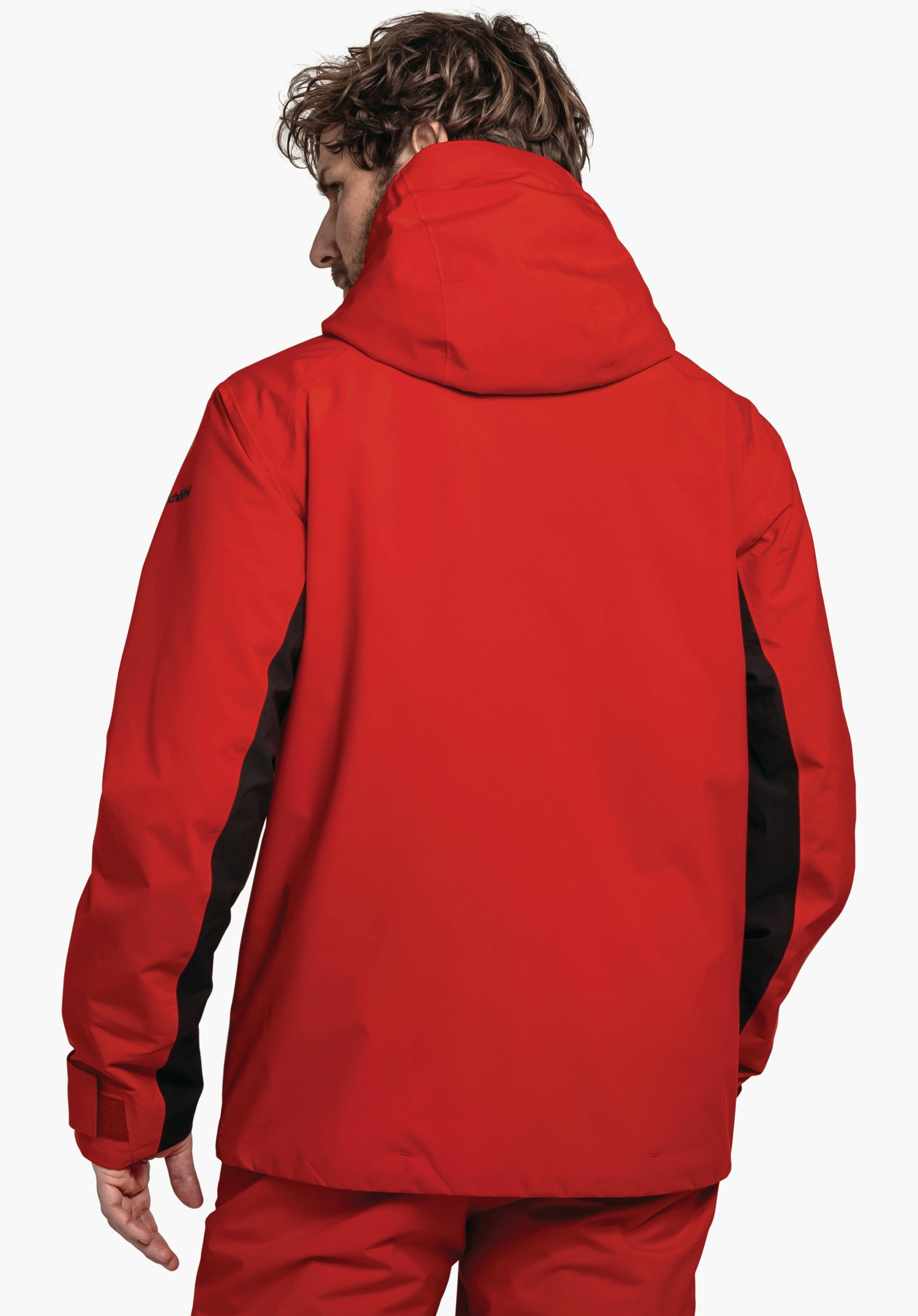 Color Block ski jacket with ventilation