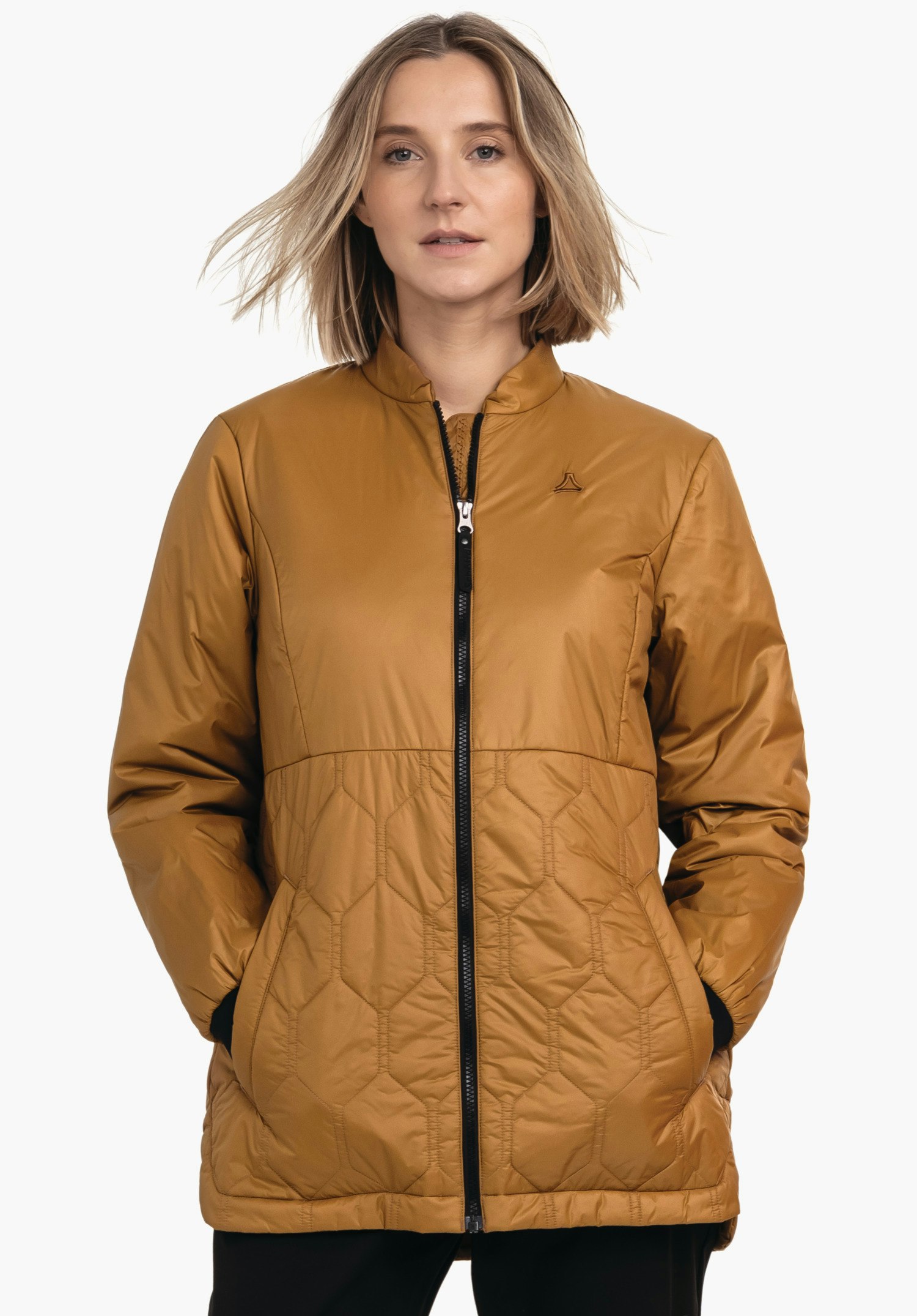 Lightweight insulated jacket with decorative quilting