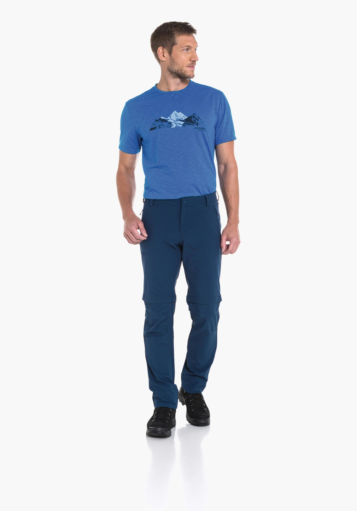 Hiking pants zip-off to Bermudas