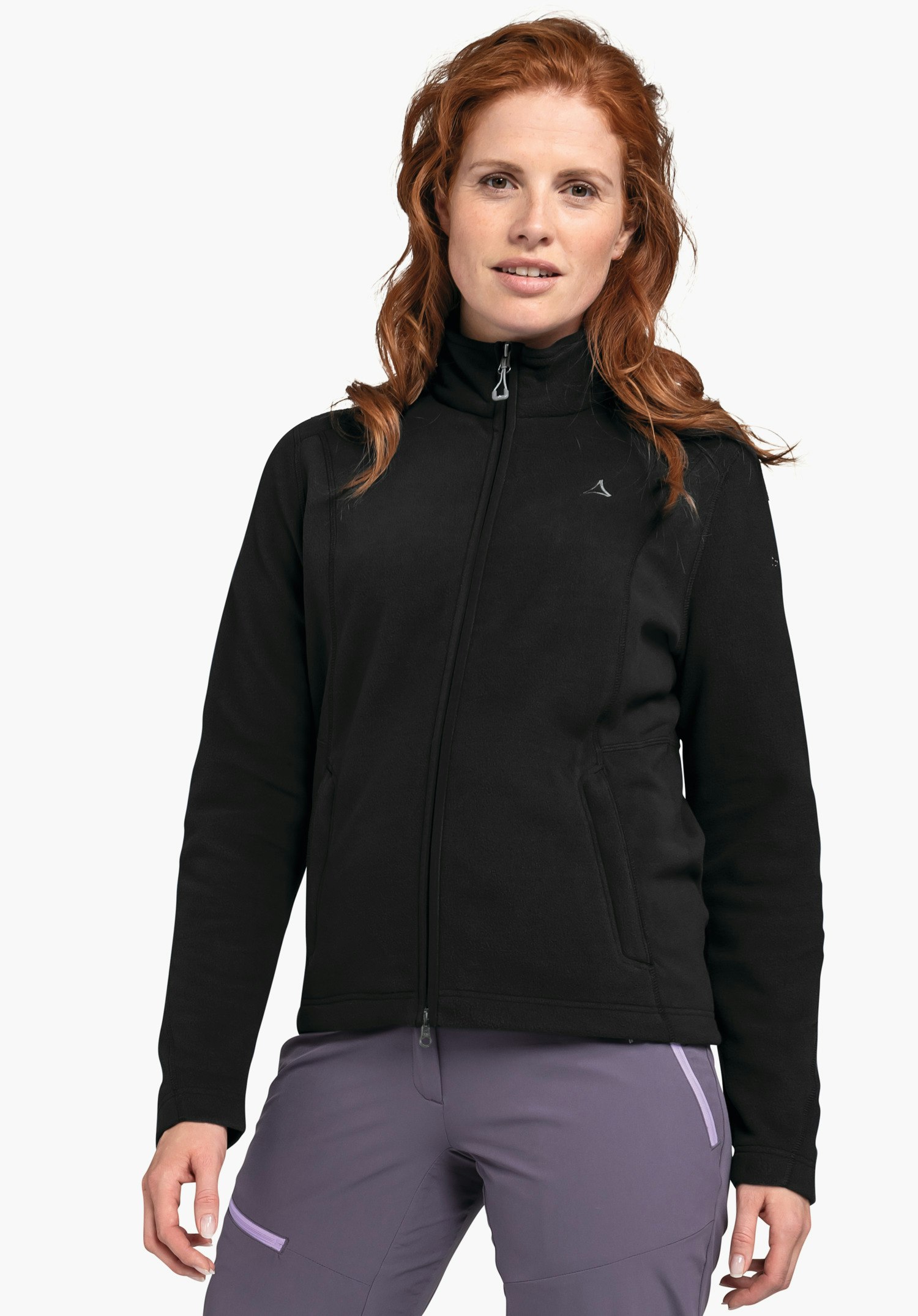 Fleece jacket with high wearing comfort