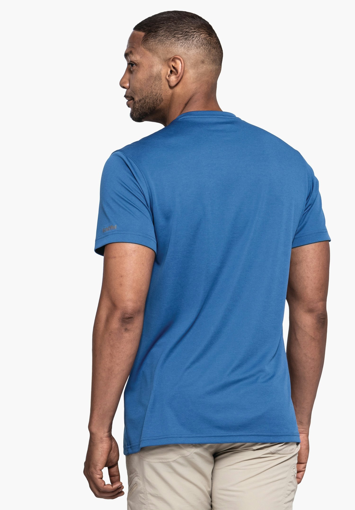 Recyclable T-shirt in a melange look