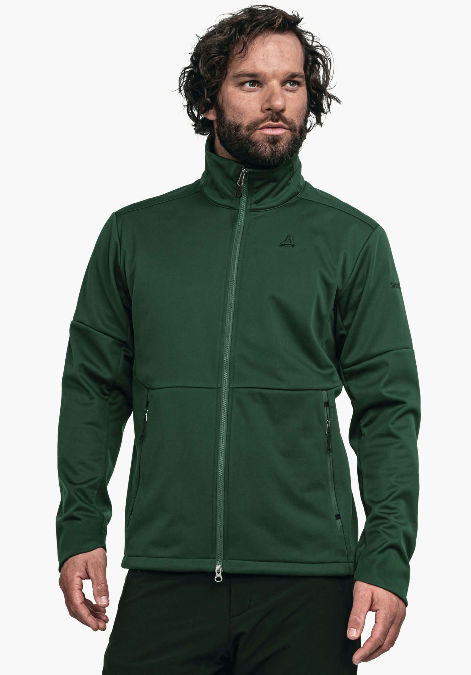 Warming softshell jacket for hiking