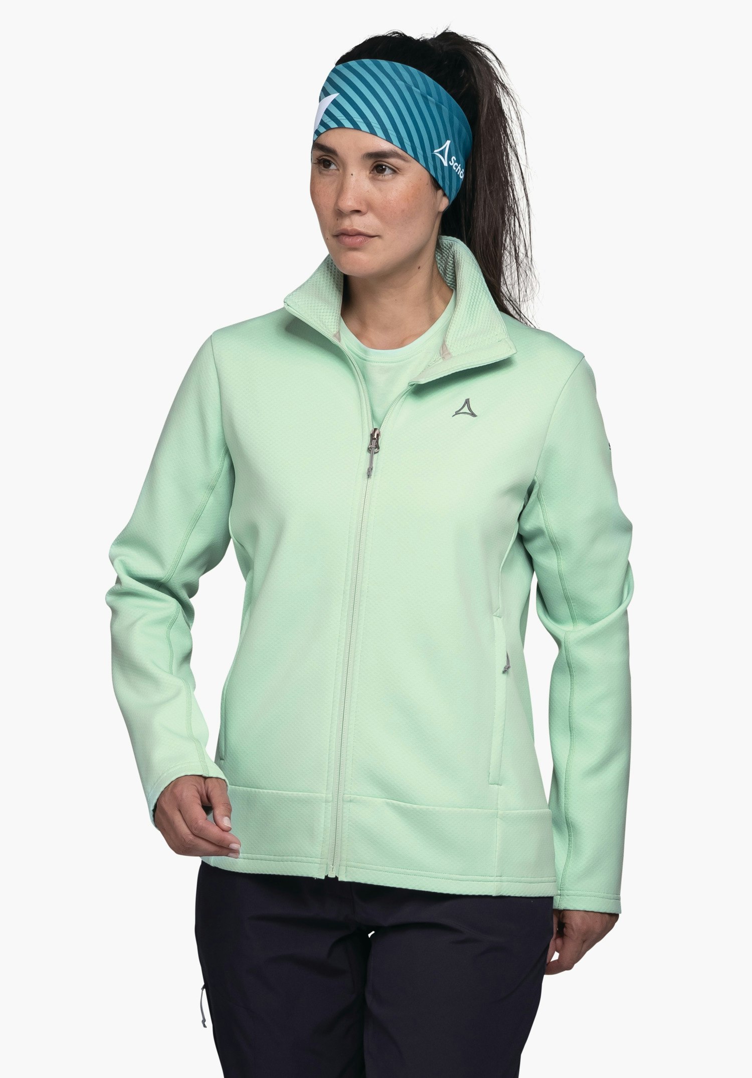 Warming knitted fleece jacket