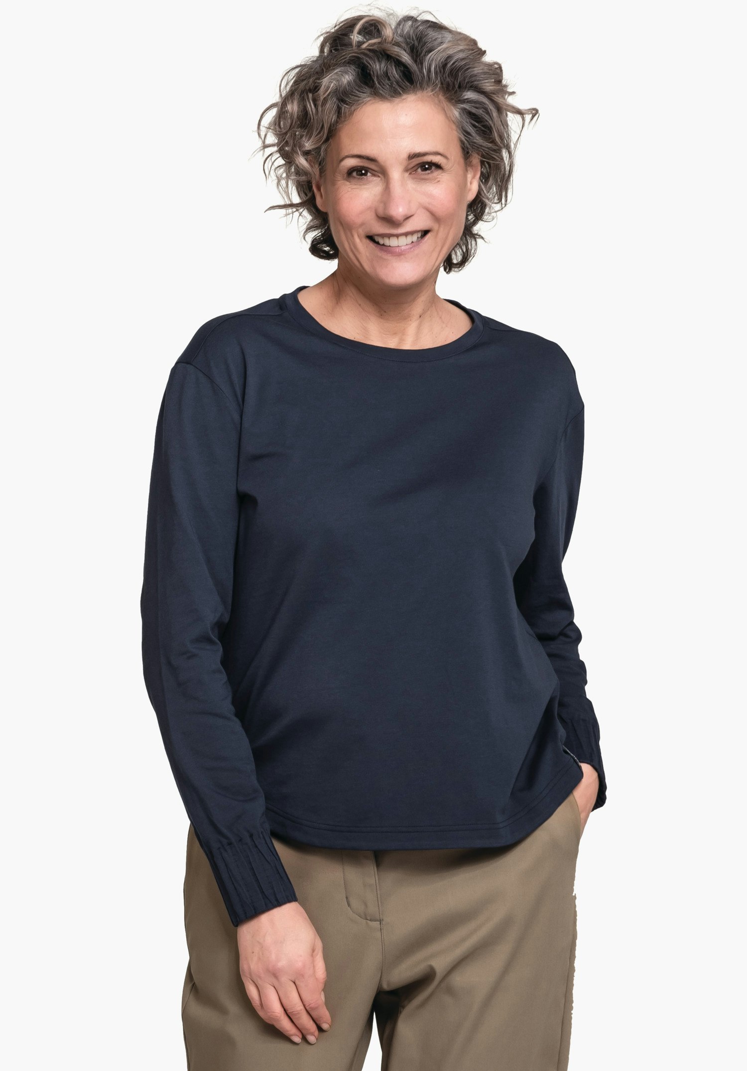 Feminine longsleeve with high wearing comfort