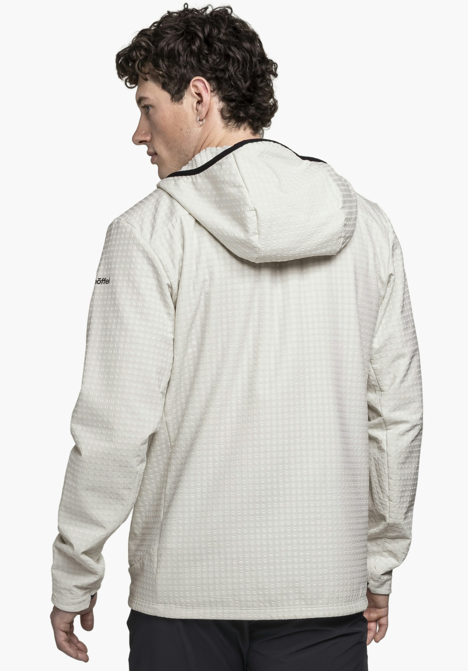 Functional fleece hoody with hood