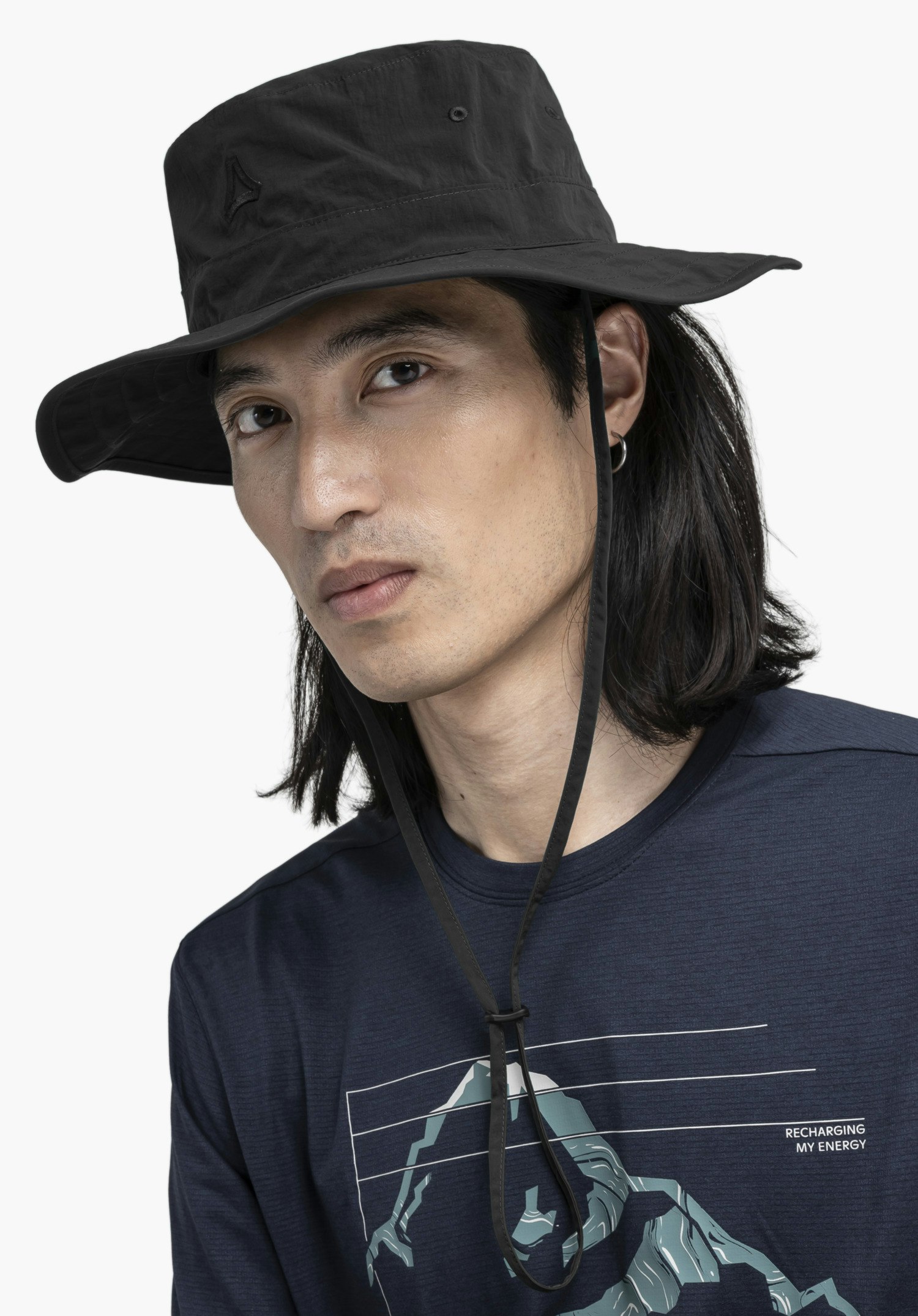 Sun hat with wide brim