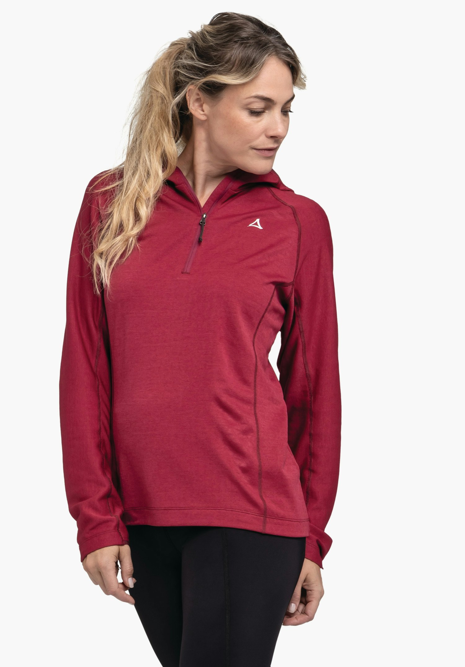 Thermo-regulating half-zip hoody