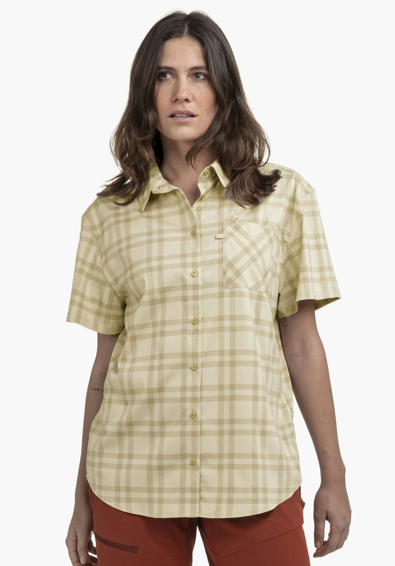 Elastic & odor-inhibiting blouse