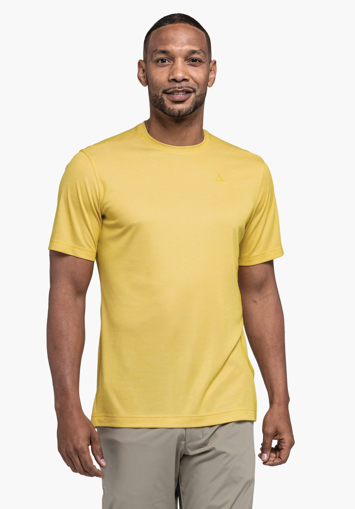 T-shirt with outdoor print motif on the back