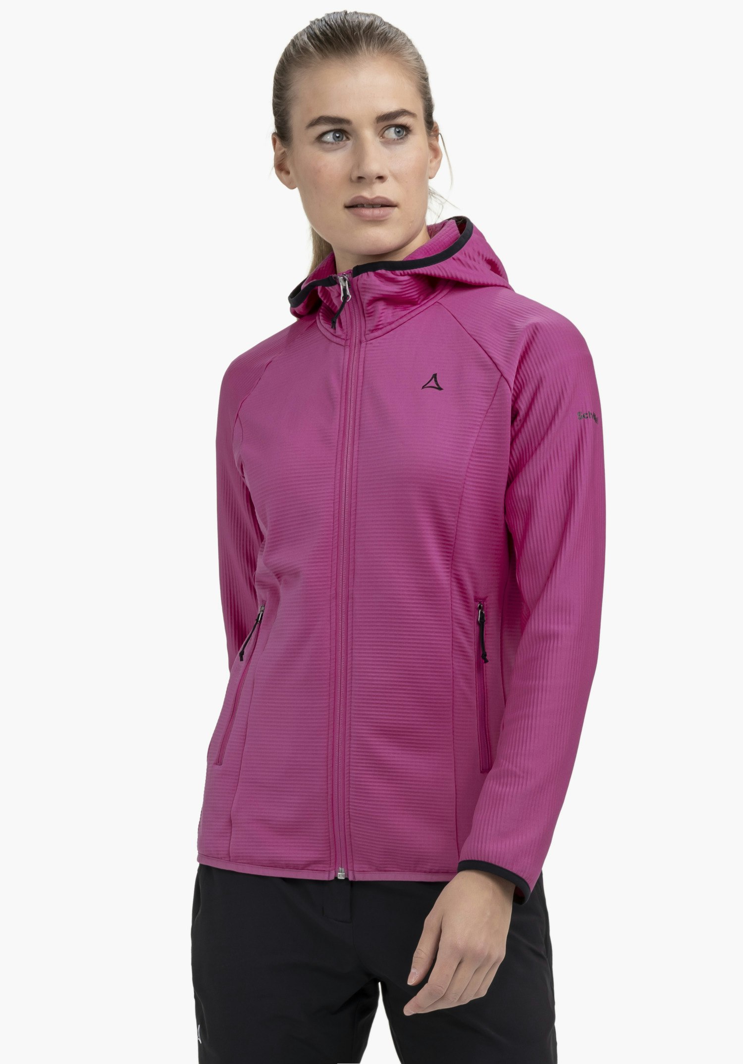 Fleece hoody for sporty hikes