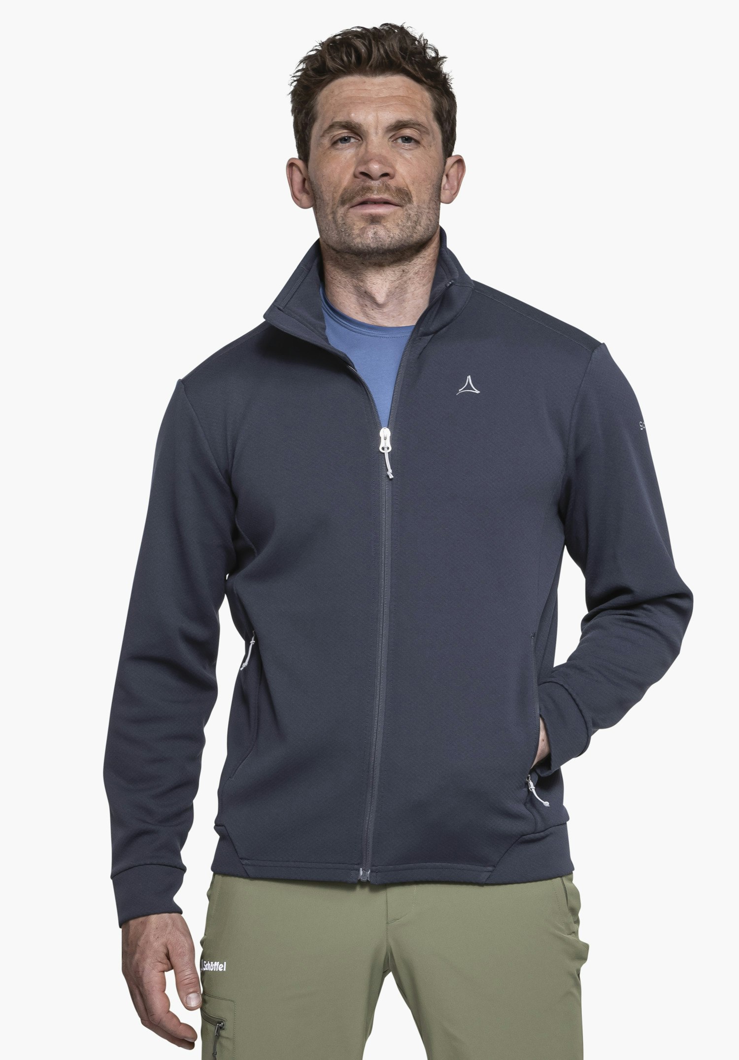 Warming knitted fleece jacket