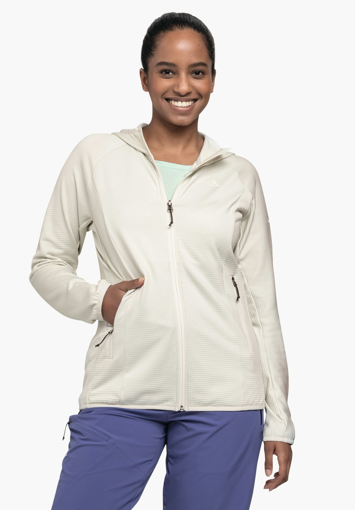 Fleece hoody for sporty hikes