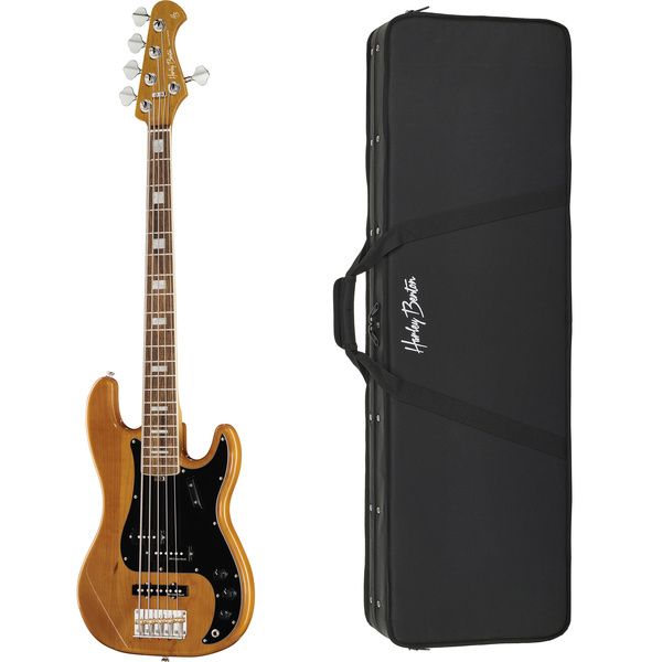 Harley Benton MV-5PJ Natural Bundle