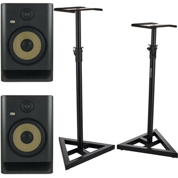 KRK Rokit RP8 G5 Stand Bundle