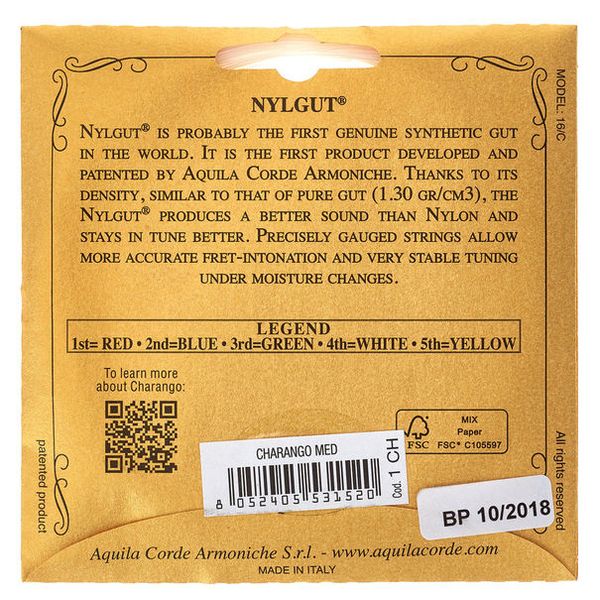 Aquila 1CH New Nylgut Charango