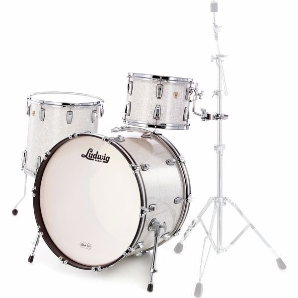 Ludwig Classic Maple Rock White Mar.