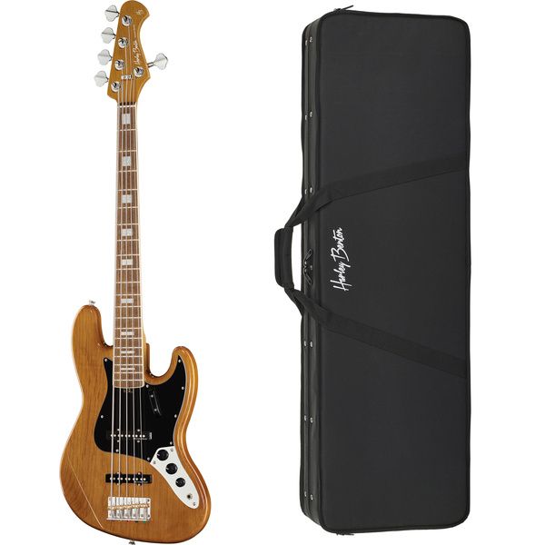 Harley Benton MV-5JB Natural Bundle