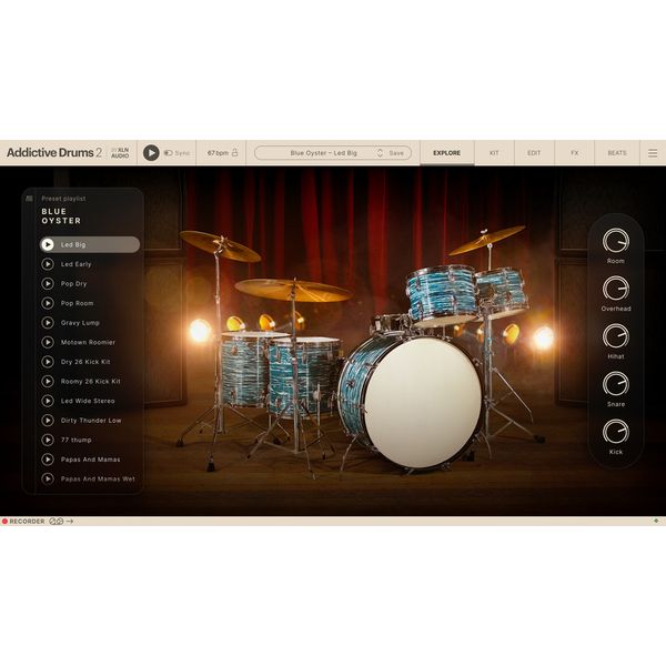 XLN Audio Addictive Drums 2 Classic Rock Collection