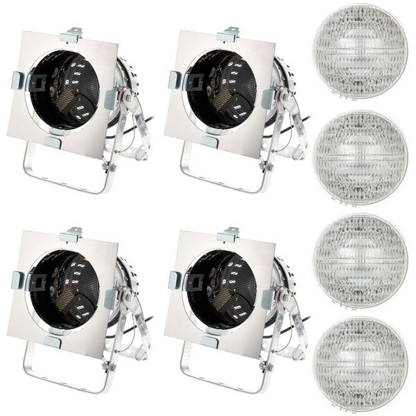 Stairville PAR 56 Floor Spot Polished Bundle