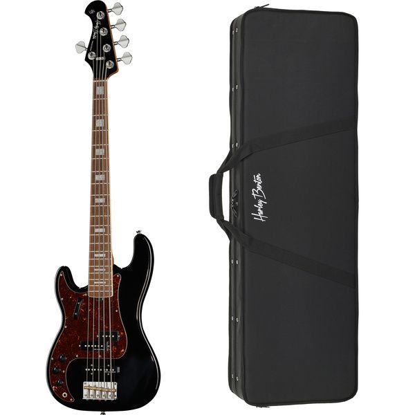 Harley Benton MV-5PJ LH Black Bundle