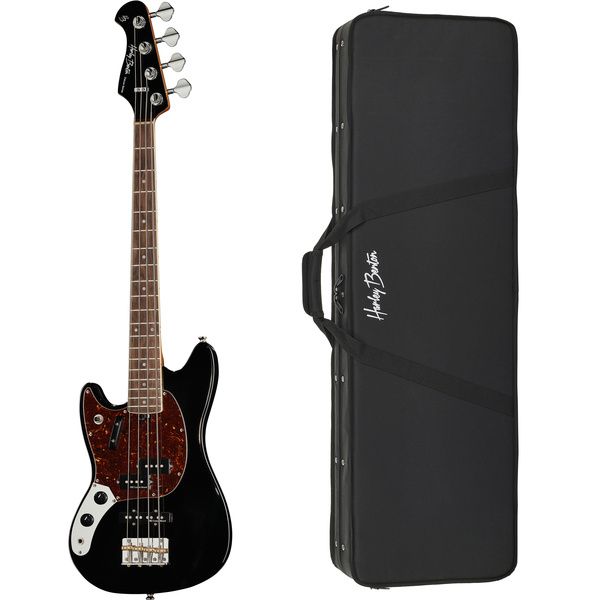 Harley Benton MV-4MSB LH Black w/Case