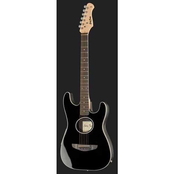 Harley Benton ST-Acoustic Black Bundle