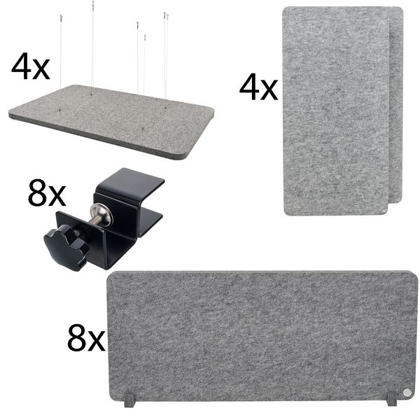 t.akustik Office Set Open Plan 8 SGR