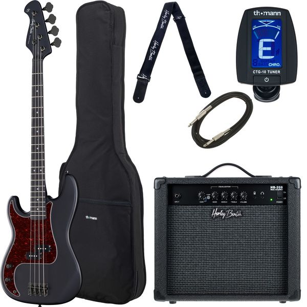 Harley Benton PB-20LH SBK Bundle