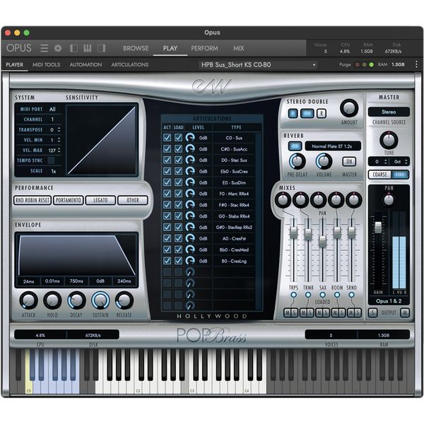 EastWest Hollywood Pop Brass