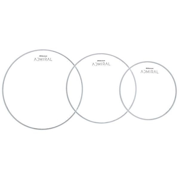 Millenium Admiral Clear Drumhead Pack 2