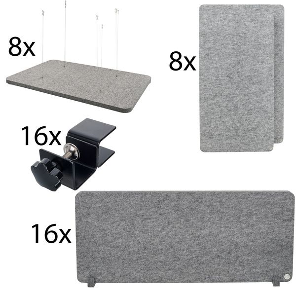 t.akustik Office Set Open Plan 16 SGR