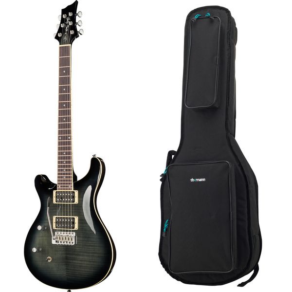 Harley Benton CST-24T LH Black Flame Bundle