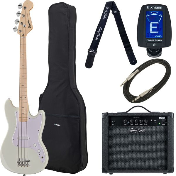 Squier Sonic Bronco Arctic Whi Set