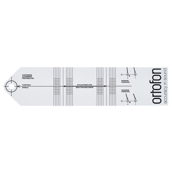 Ortofon Cartridge Alignment Protractor